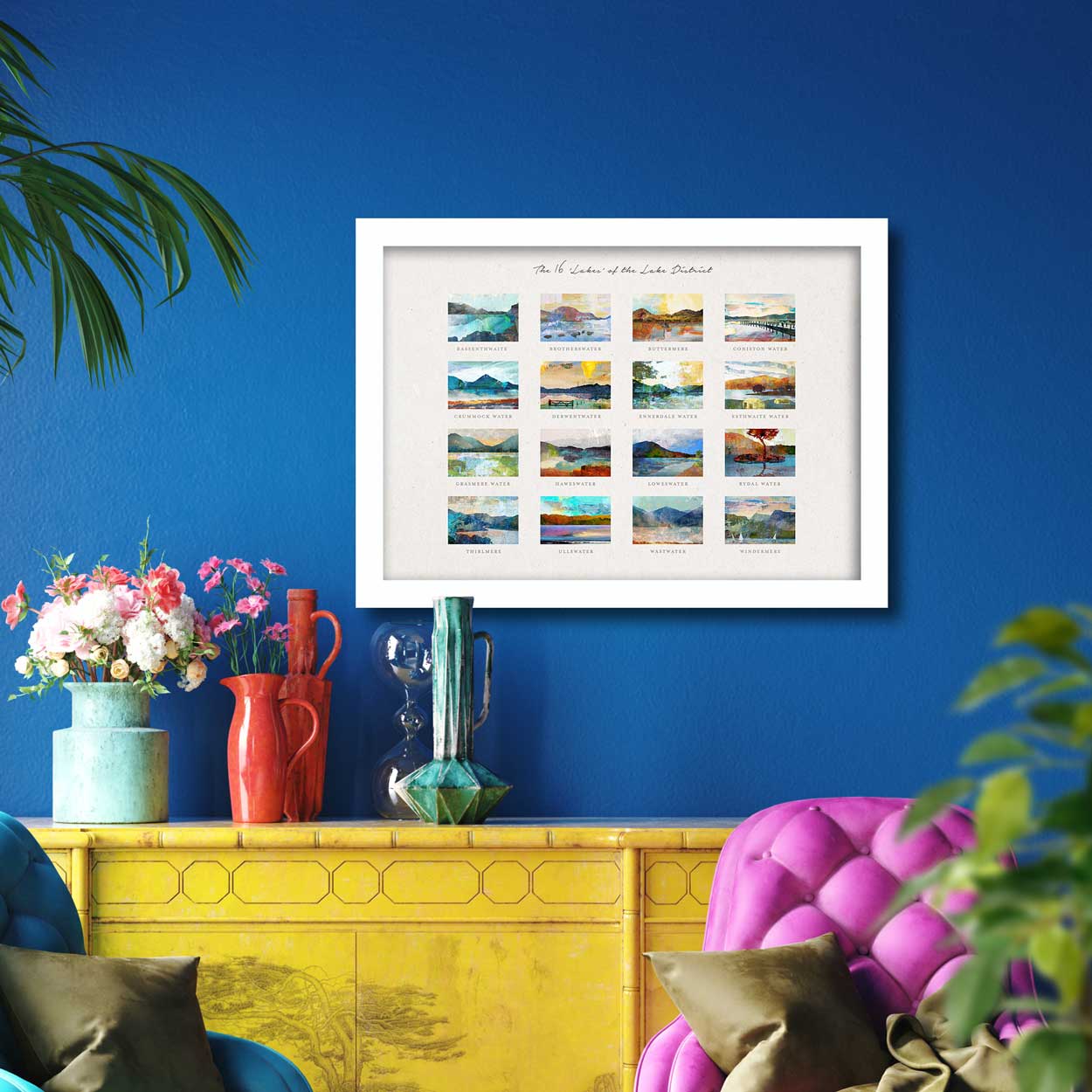 16 Lakes - Lake District Poster print