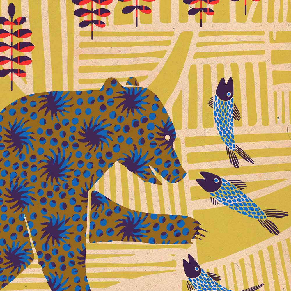 B is for Bear Poster Print