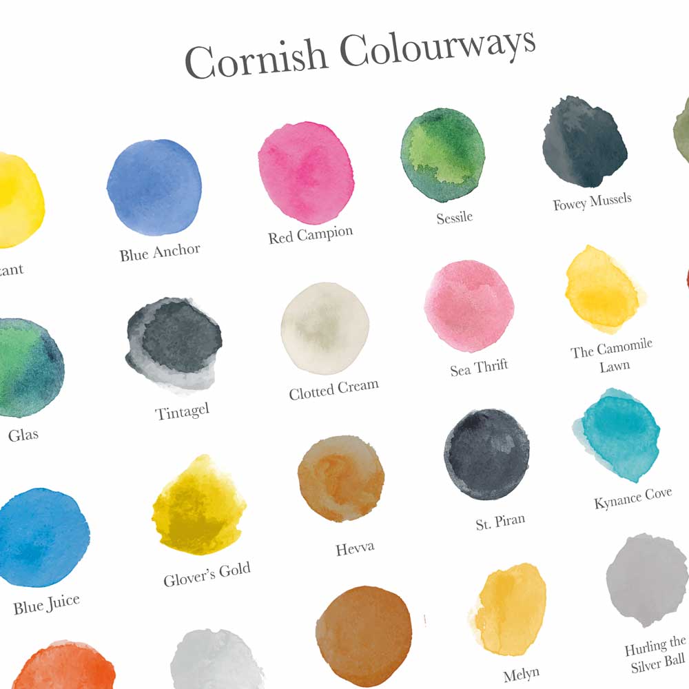 Cornish Colourways - Poster print