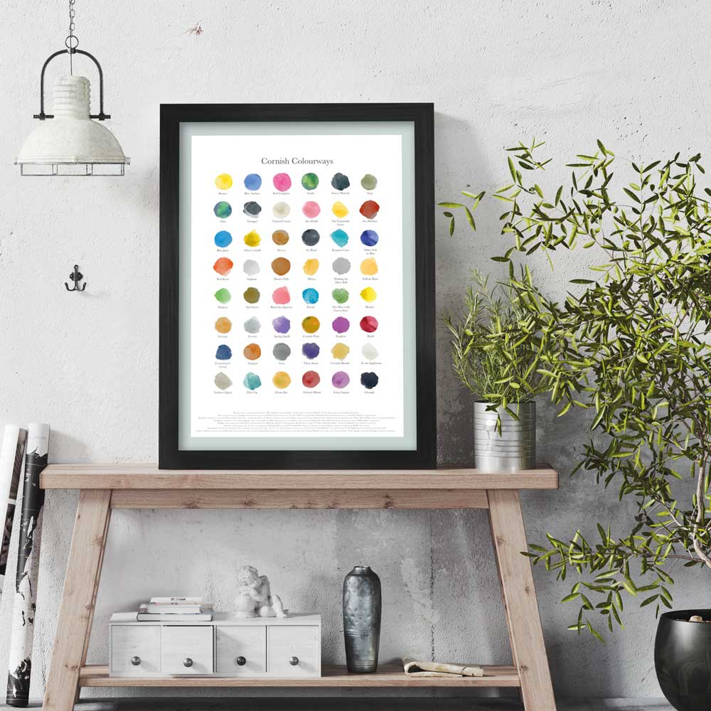 Cornish Colourways - Poster print