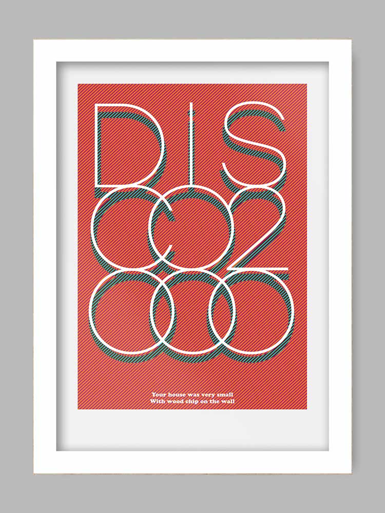 Disco 2000 - Music Poster Print