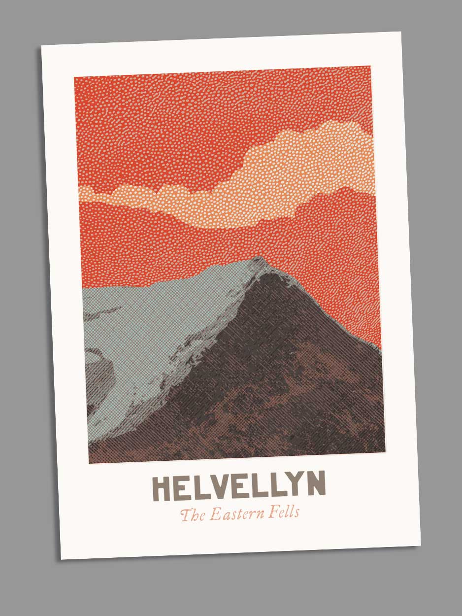 Helvellyn The Eastern Fells - Blank Greeting Card