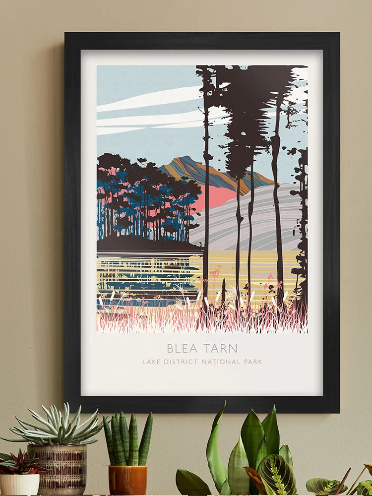 Blea Tarn Reflections - Lake District Poster Print