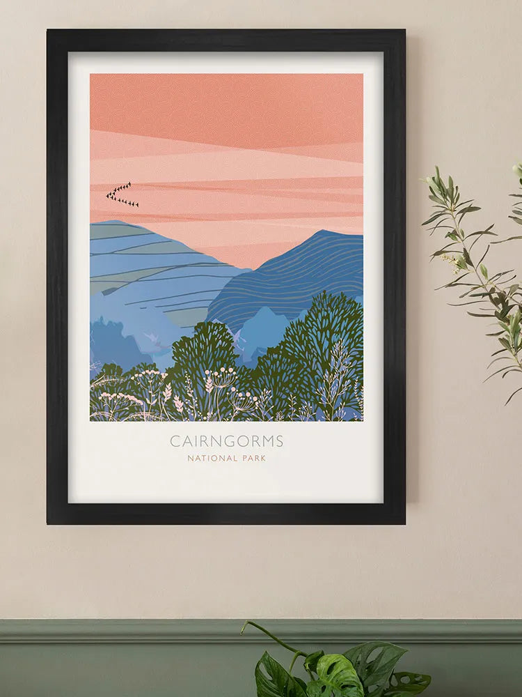 Cairngorms National Park - Poster Print. Established in 2003, Cairngorms is the largest National Park in Britain.