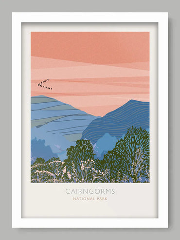 Cairngorms National Park - Poster Print. Established in 2003, Cairngorms is the largest National Park in Britain.