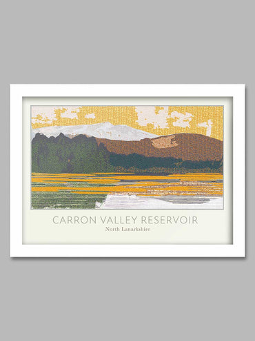 Carron Valley Reservoir - Scottish Poster Print