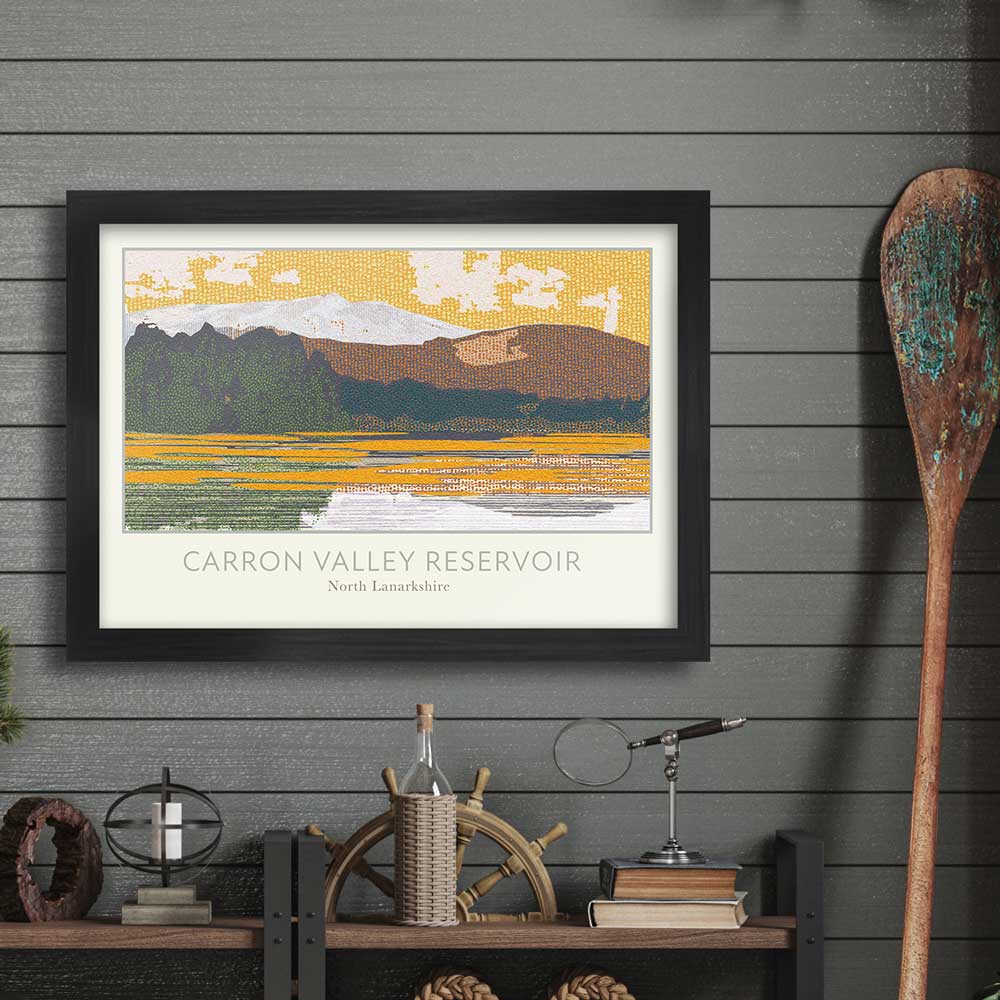 Carron Valley Reservoir - Scottish Poster Print