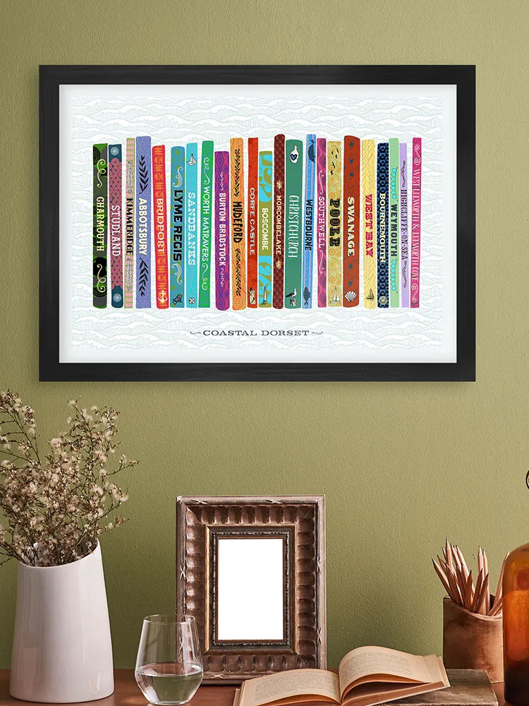 coastal dorset poster print