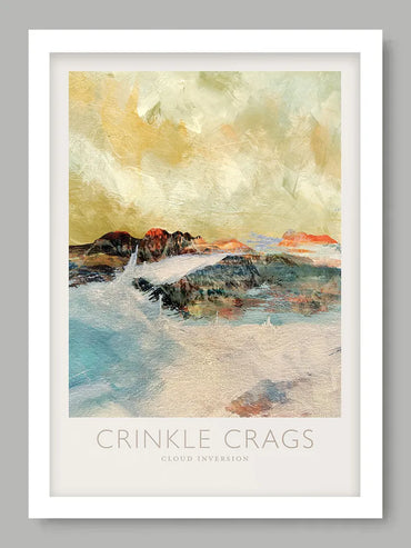Crinkle Crags Cloud Inversion - Lake District Poster Print