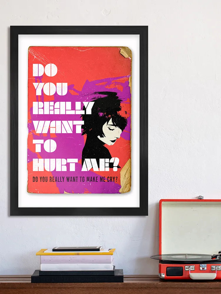 Do You Really Want To Hurt Me - Music Poster Print