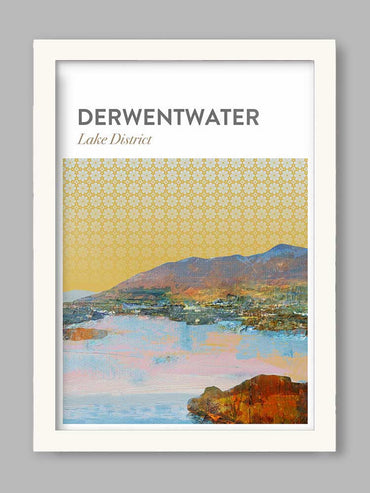 Derwentwater Abstract - Lake District Poster Print