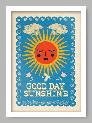 Good Day Sunshine - Music Poster print