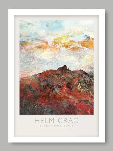 Helm Crag The Lion and The Lamb - Lake District Poster Print