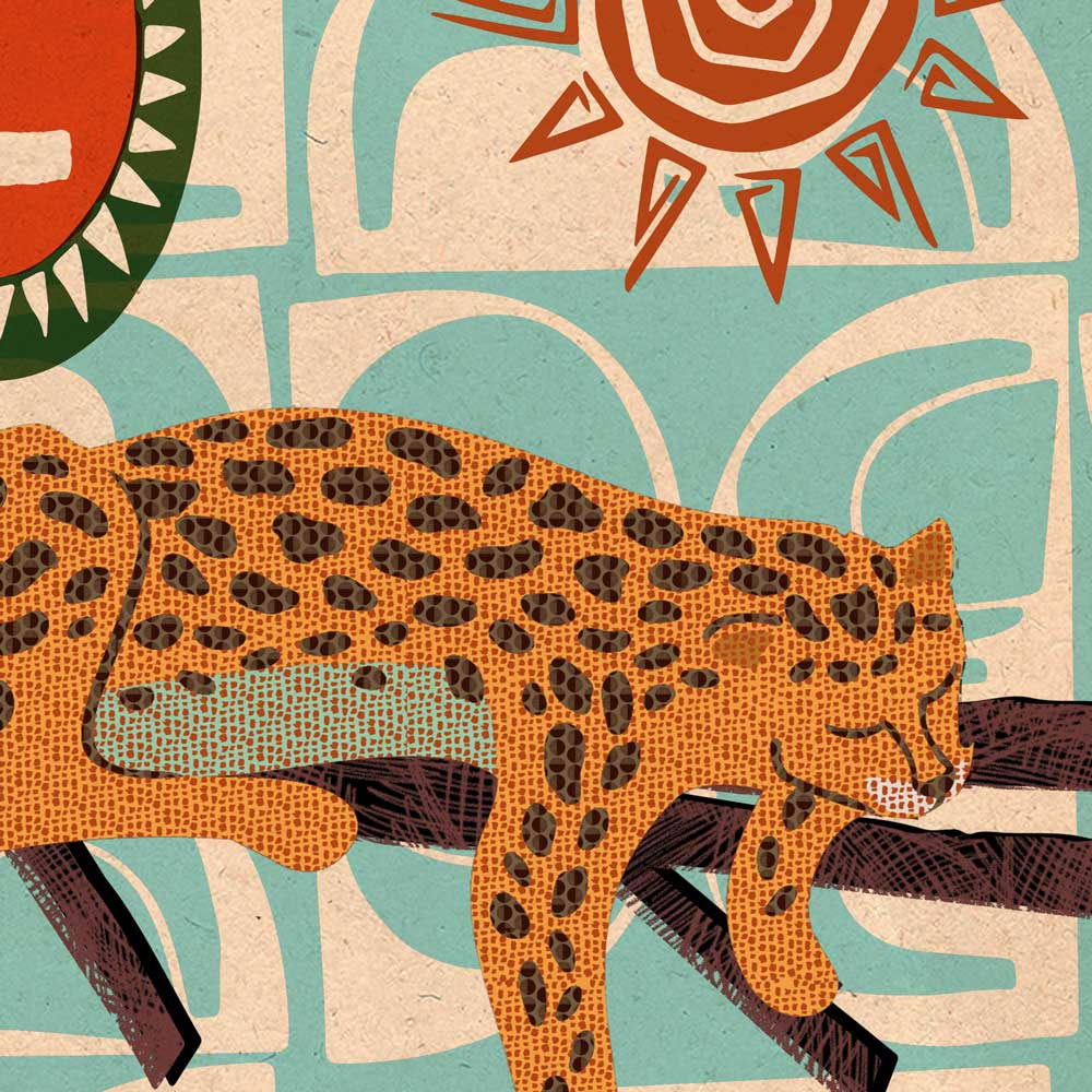 L is for Leopard - Poster Print