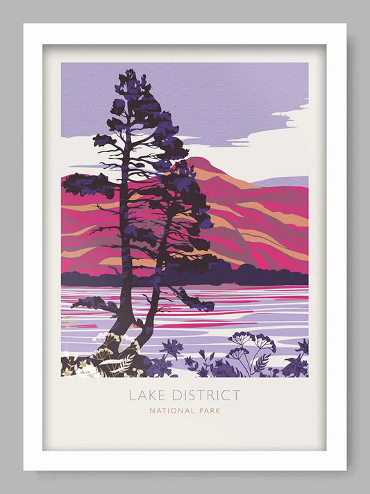 Lake District National Park - Lake District Poster Print. Established in 1951, the Lake District sits entirely within the county of Cumbria.