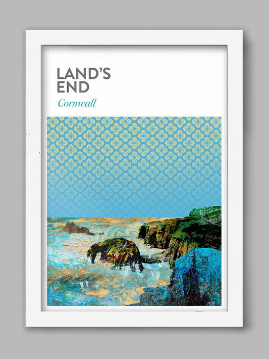 Land's End Coastal Abstract - Poster Print