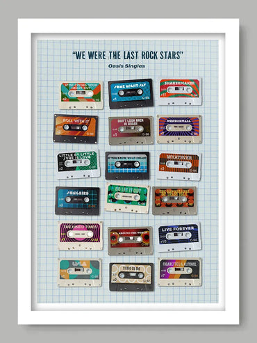 Oasis - We Were the Last of the Rock Stars - Music Poster print