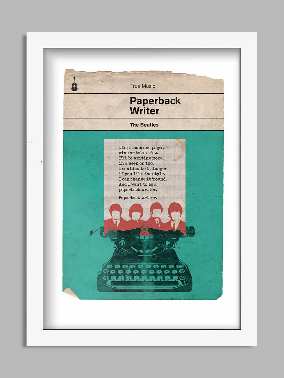 Paperback Writer - Beatles Book Jacket Print