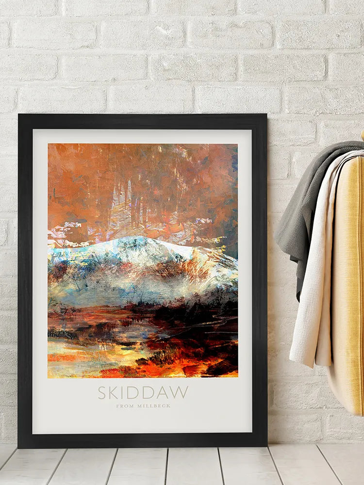 Skiddaw From Millbeck - Lake District Poster Print