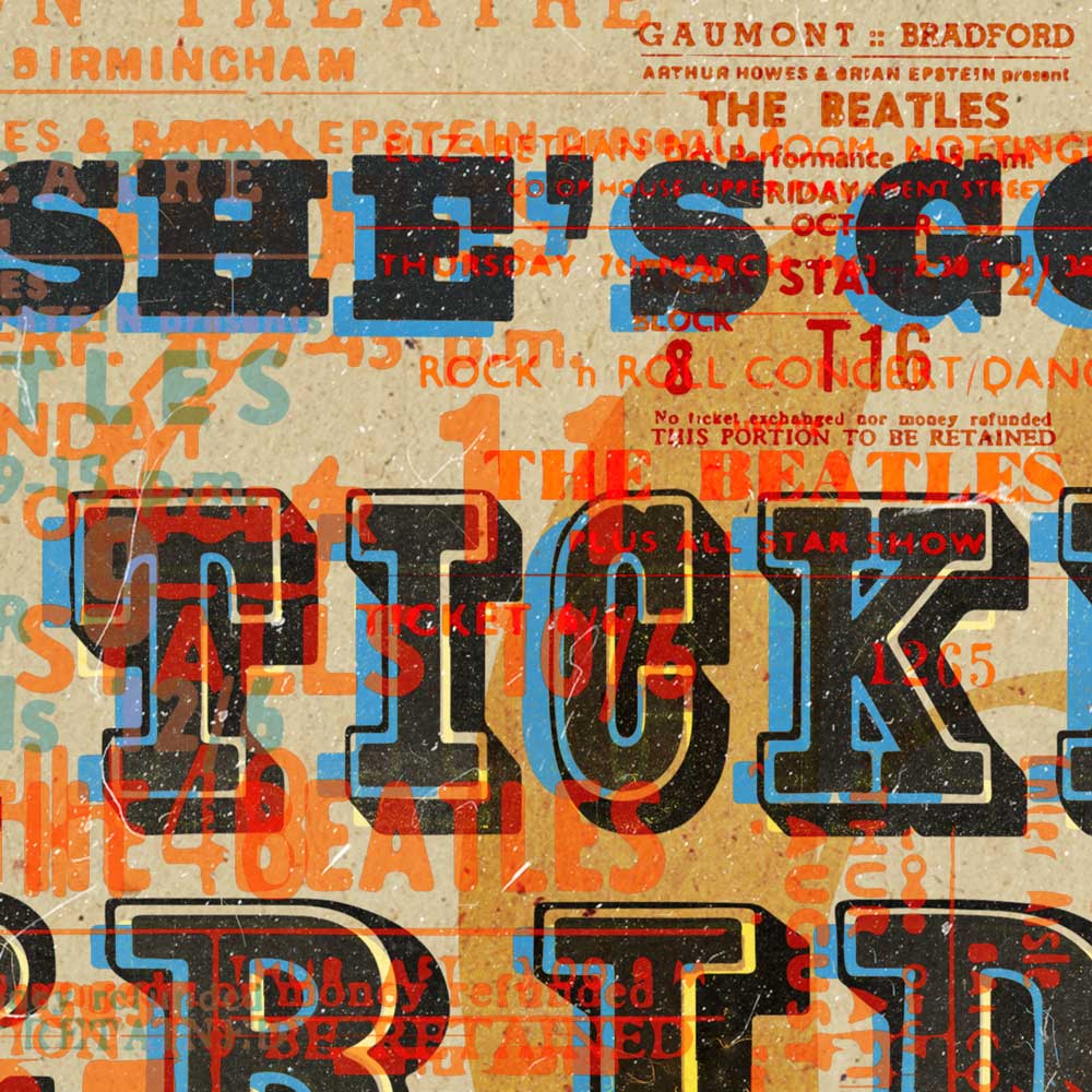Ticket To Ride - Music Poster Print