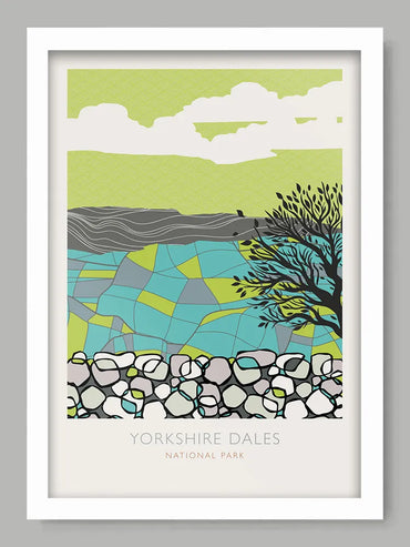 Yorkshire Dales National Park - Poster Print. Established in 1954, the Dales also takes in parts of Lancashire and Cumbria.