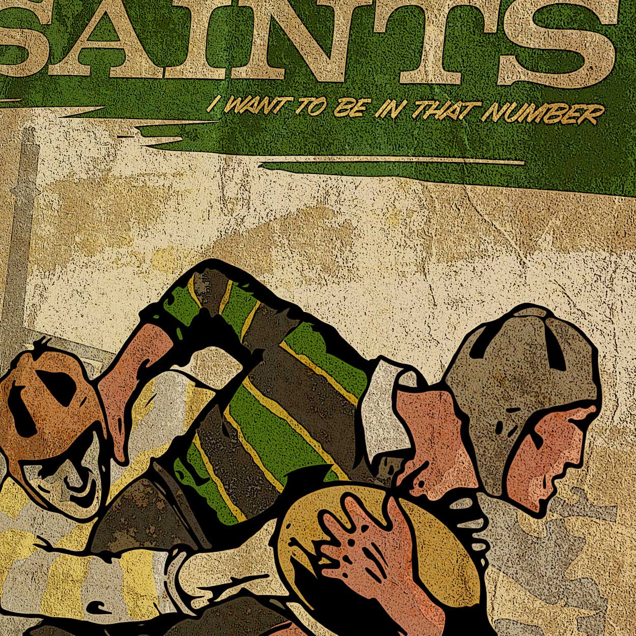 Northampton Saints Rugby Poster Print