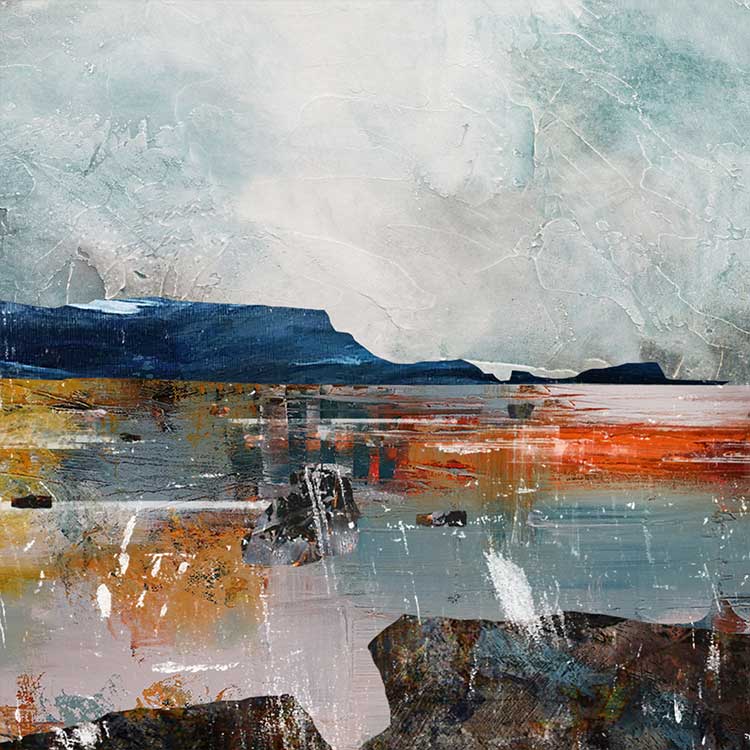 Saltwick Bay Coastal Abstract -  Poster Print