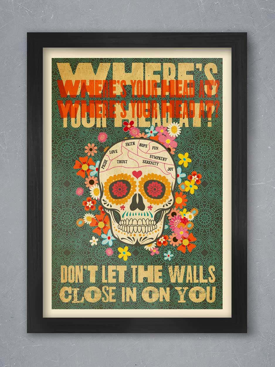 basement jaxx wellness poster where's your head at