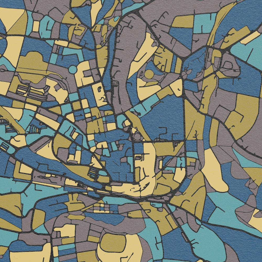 Bath Map Print