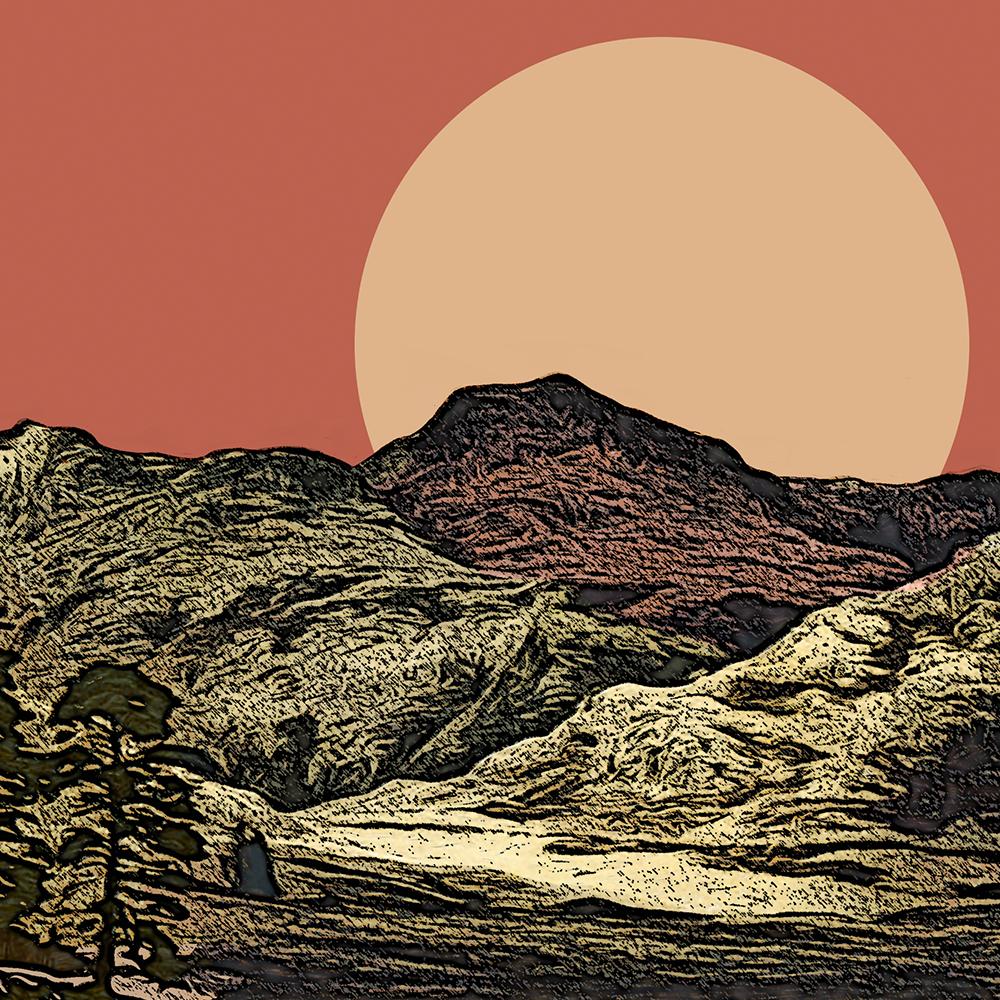 Blea Tarn - Lake District Poster Print. Langdale Valley tarn a tourist favourite