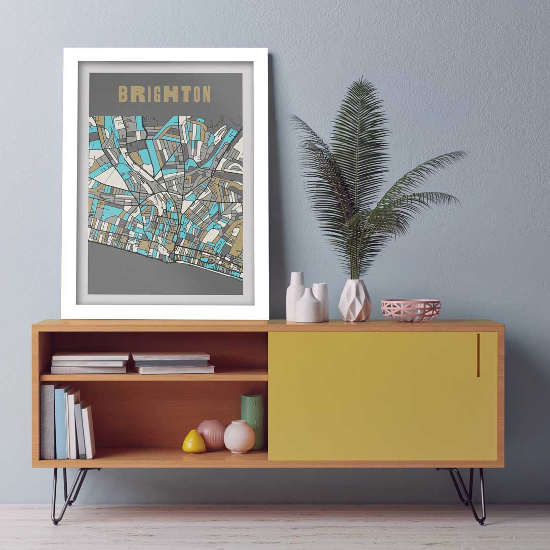 Brighton map poster