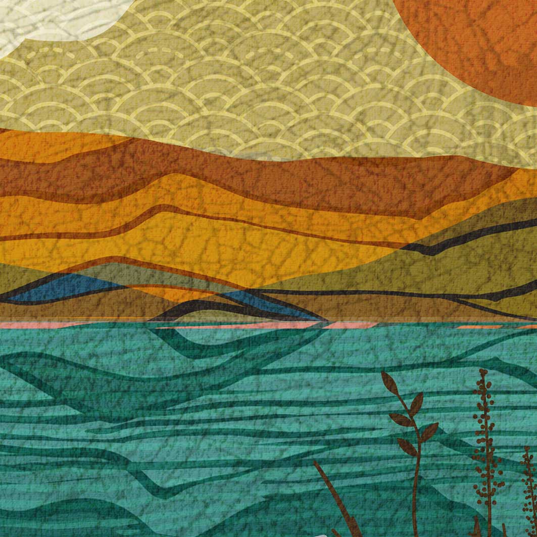 detail of easedale tarn lake district poster