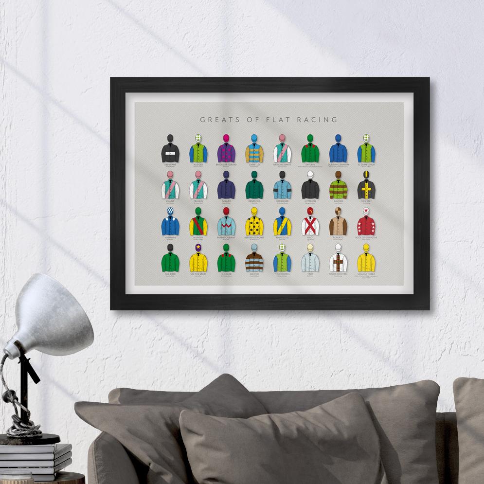 Greats of Flat Racing Poster print Posters The Northern Line