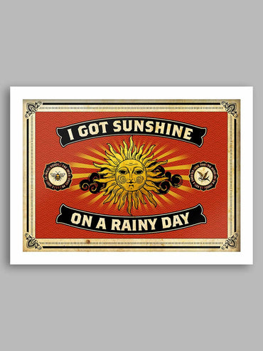 I Got Sunshine Music Poster Print. Posters The Northern Line