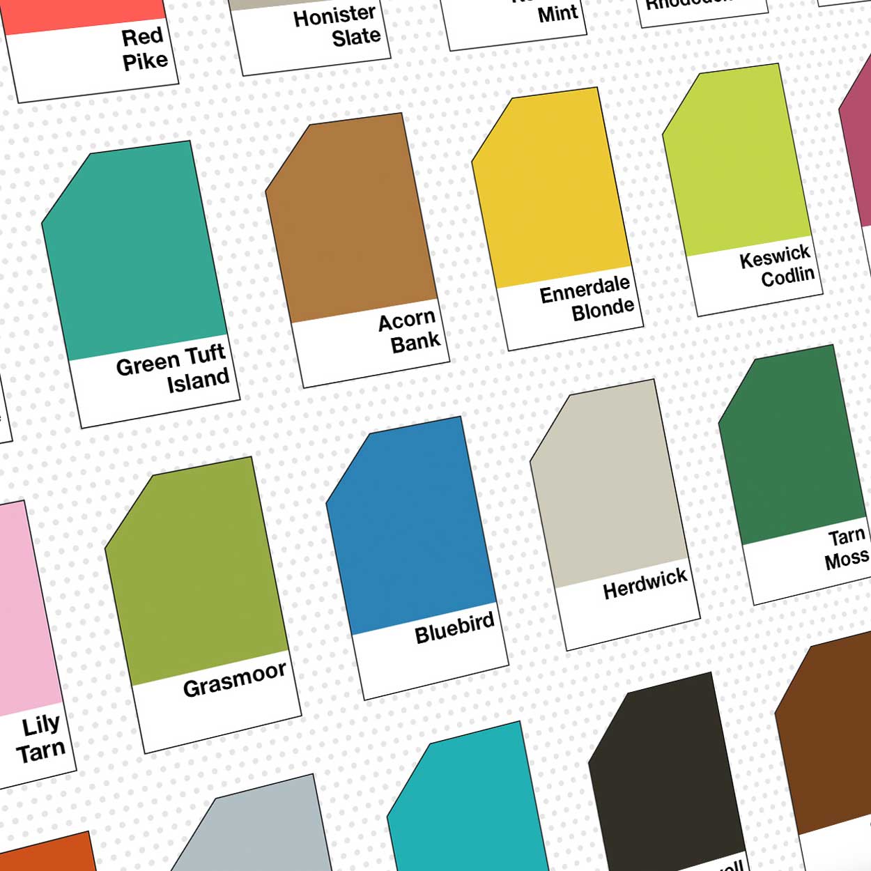 Colours of The Lake District poster print