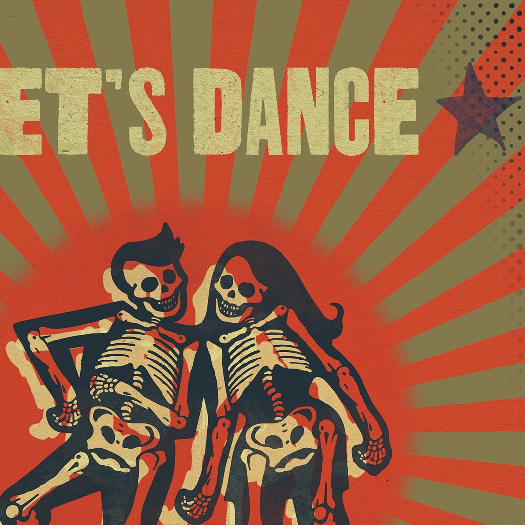 Let's dance david bowie music poster print detail image