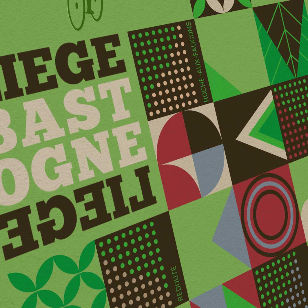 Liège–Bastogne–Liège Modernist Cycling Poster Print Posters TNL