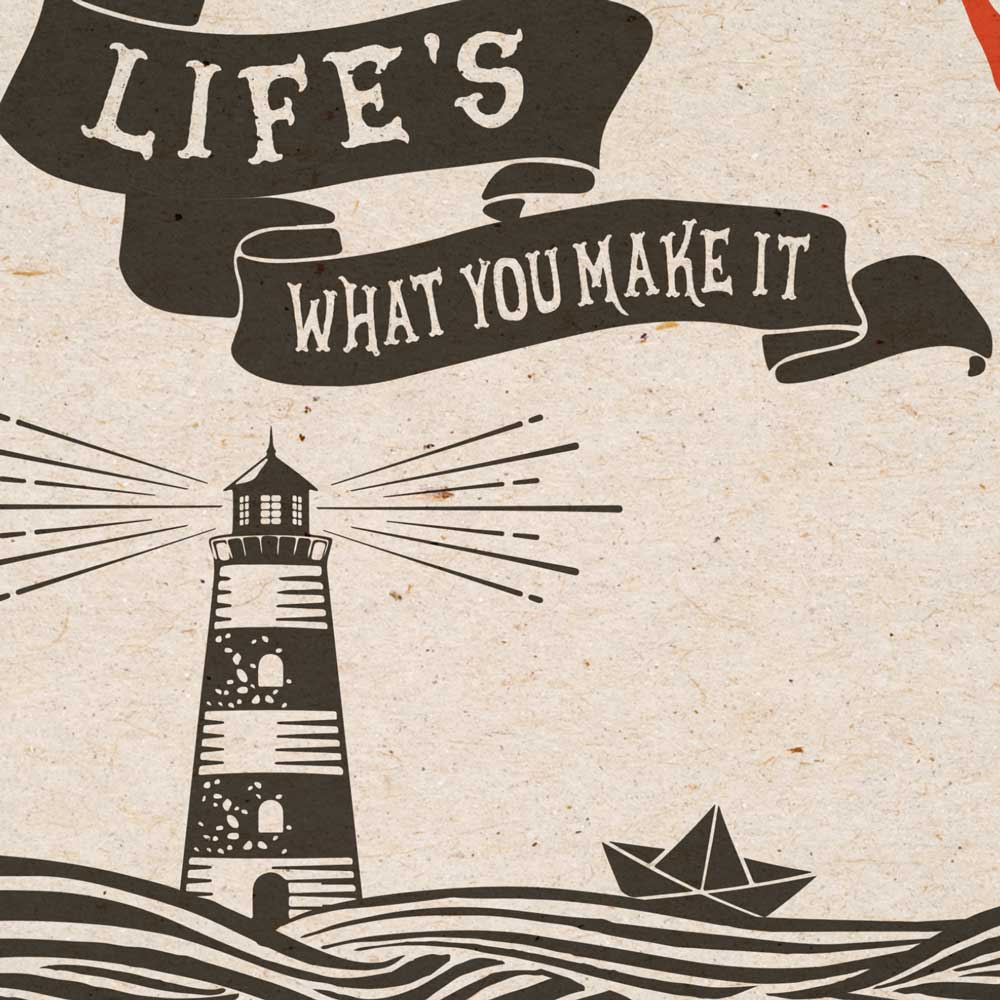Life's What You Make It Music Poster. Celebrating the great Talk Talk song.