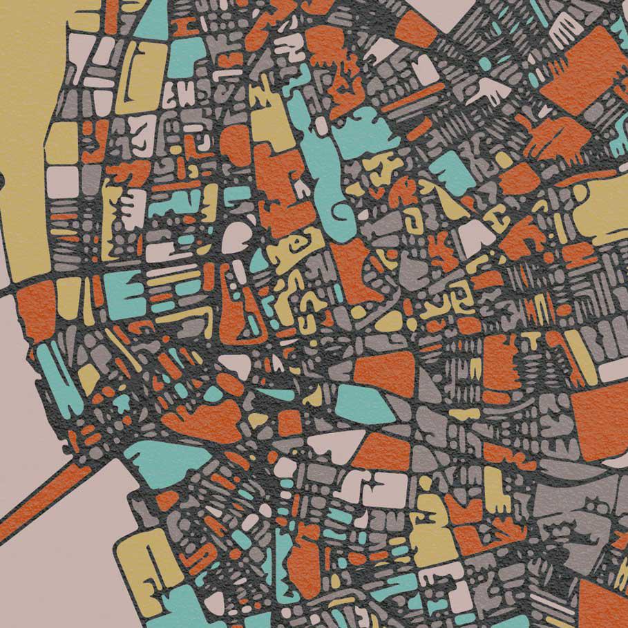 Liverpool Street map - Poster print
