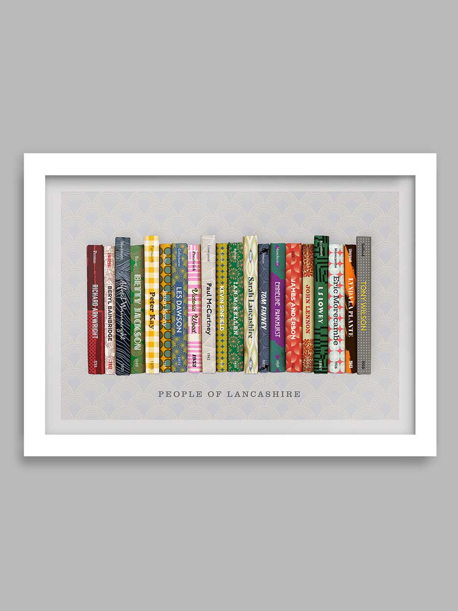 People of Lancashire Poster print.Lancashire  theme poster