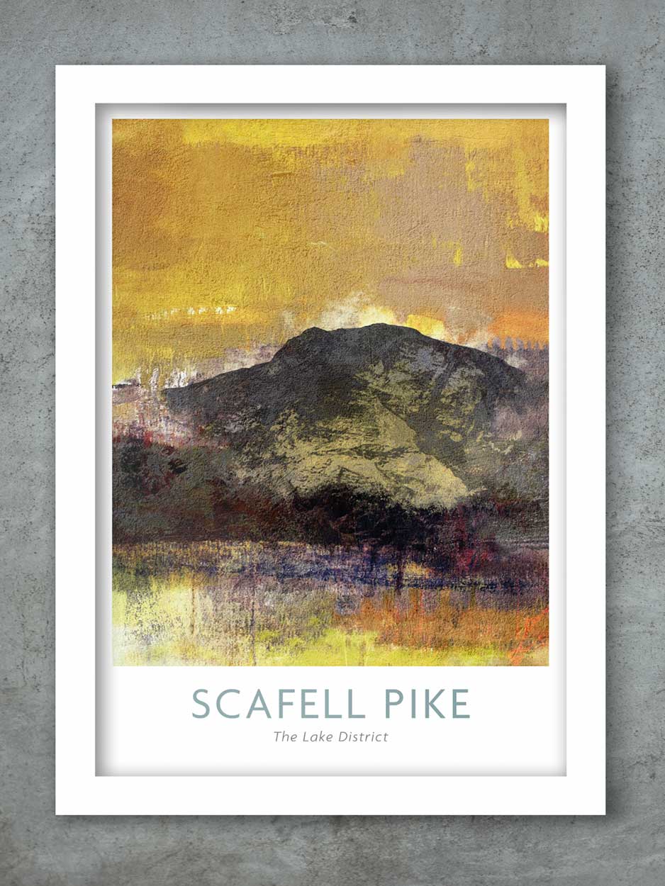 Scafell Pike 3 Peaks Poster