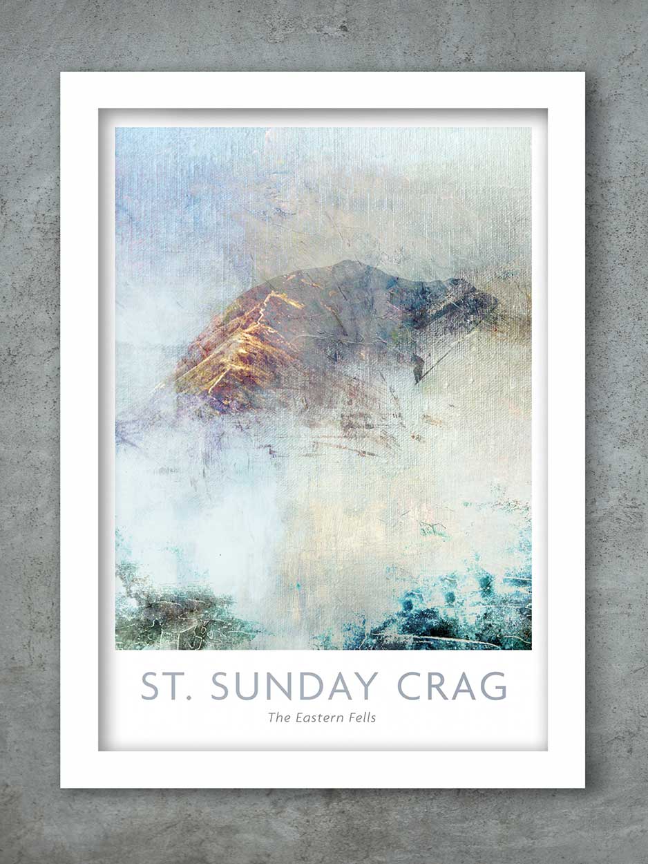 St Sunday Crag Lake District poster