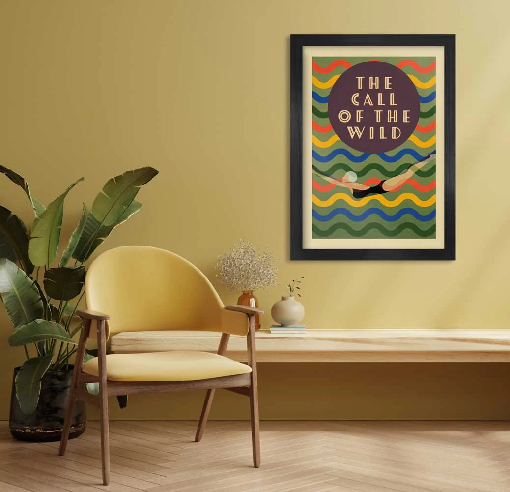 call of the wild - wild swimming poster print