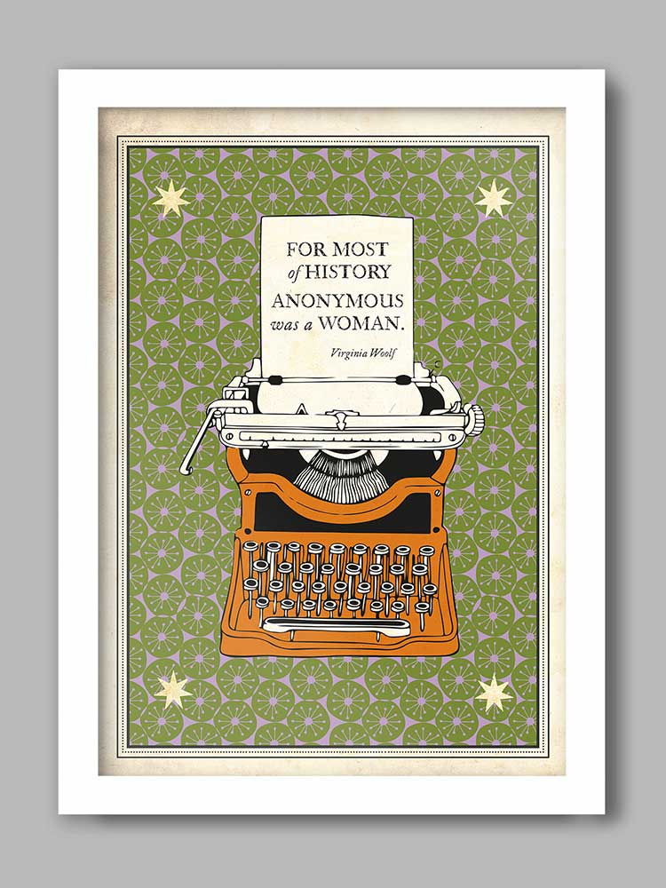 Viginia Woolfe Quote poster print