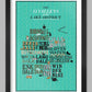 13 valleys poster print