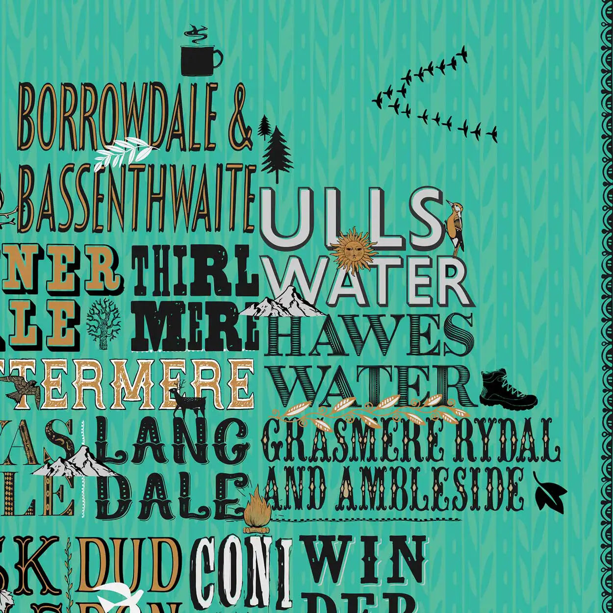 13 Valleys  - Lake District Print