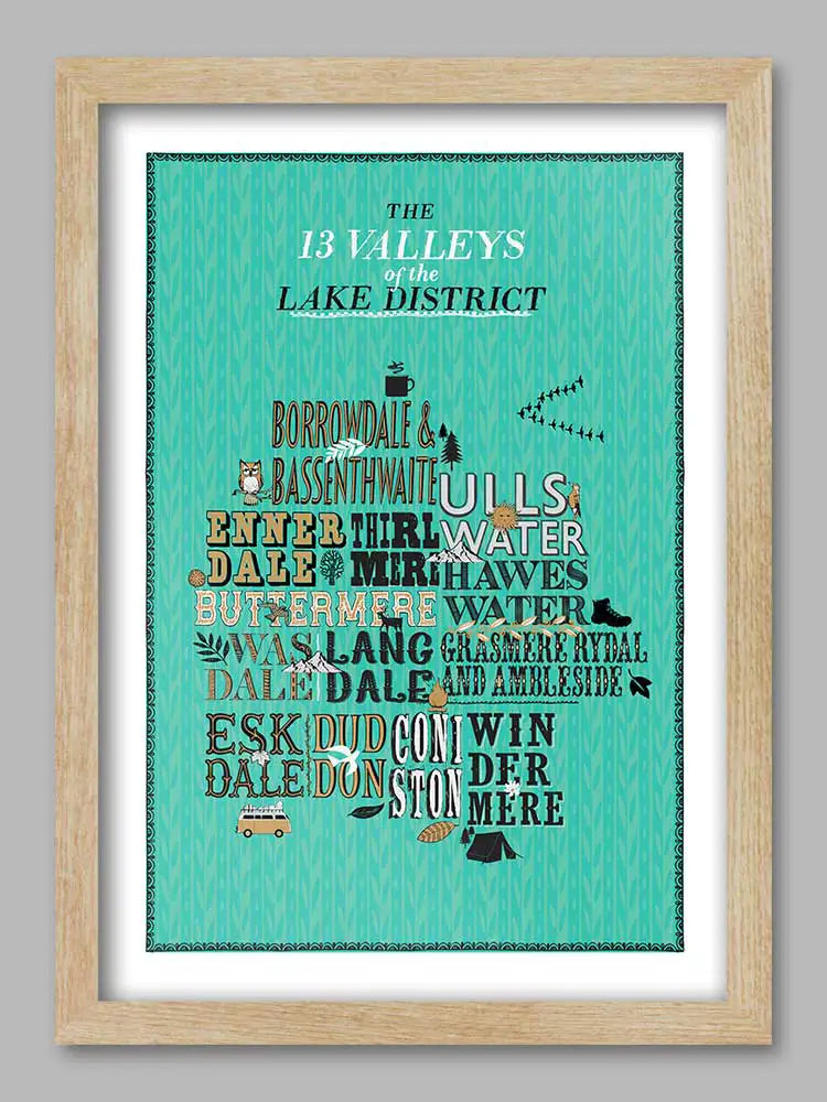 13 Valleys  - Lake District Print