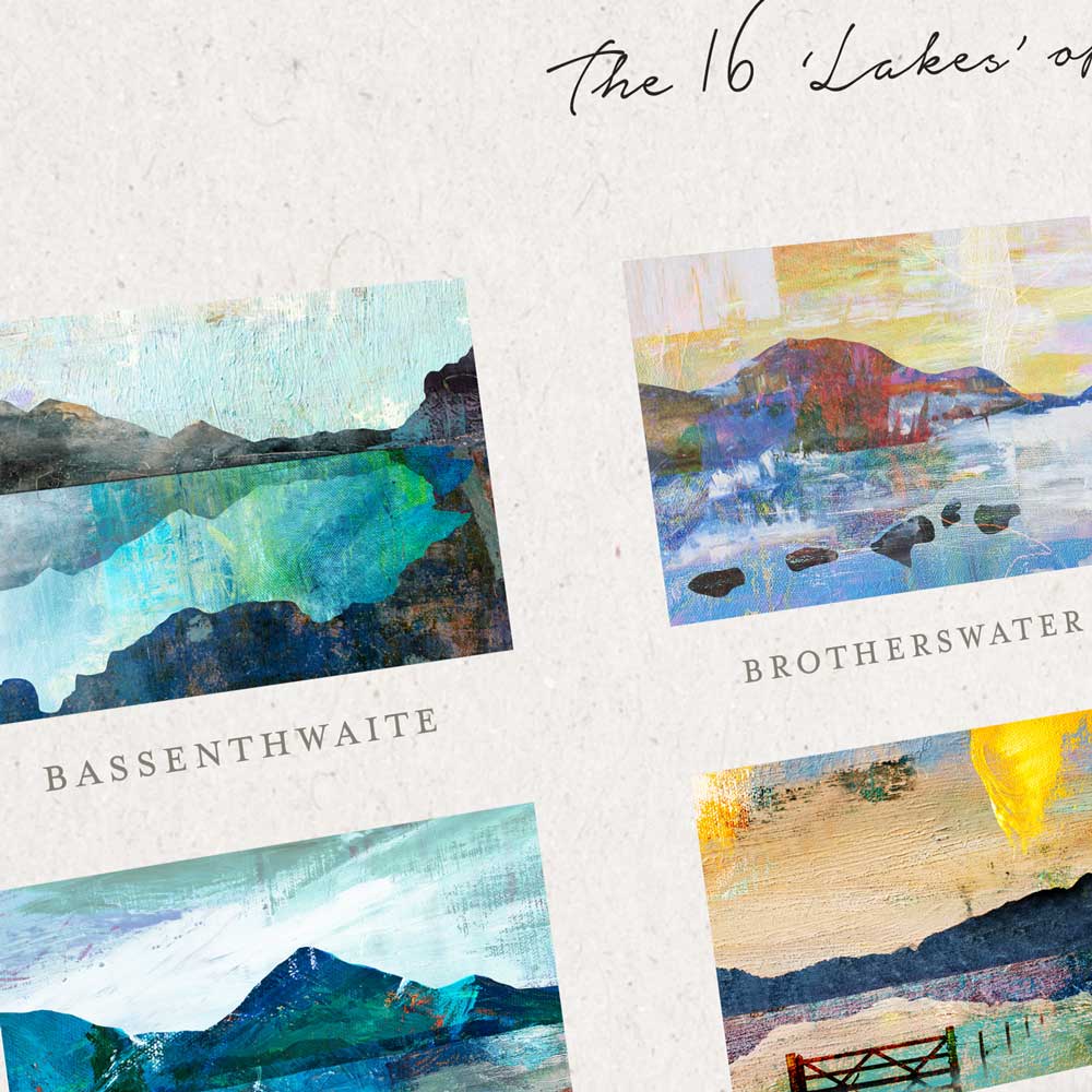 16 Lakes - Lake District Poster print