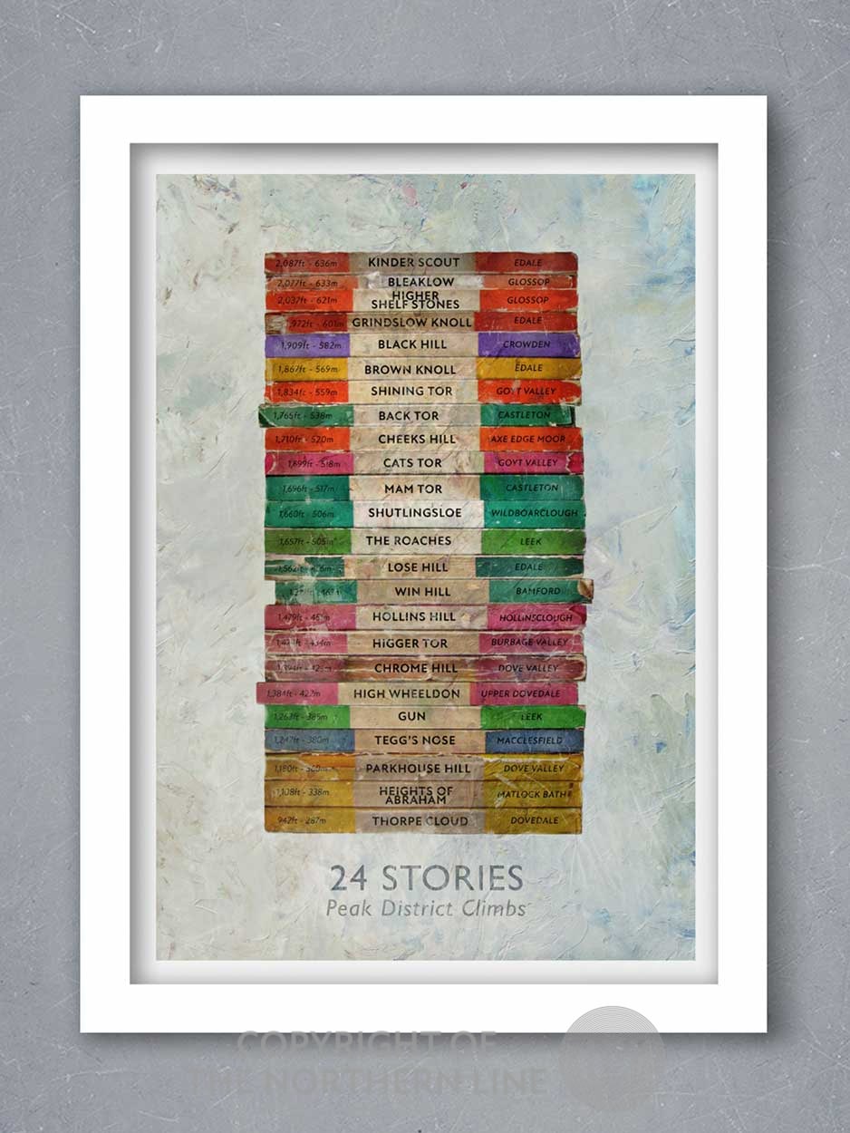 24 Stories - Peak District Climbs Print