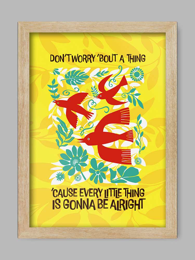 3 Little Birds - Music Print